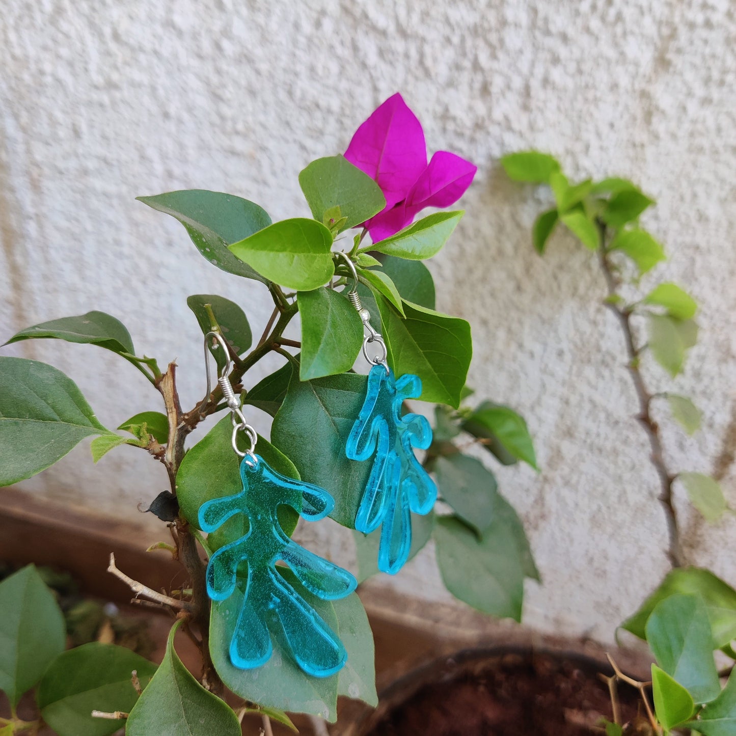 Ocean-Inspired Resin Earrings