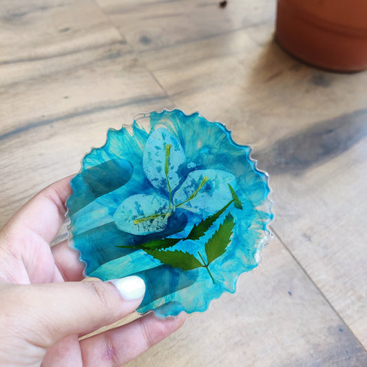 Ocean breeze with flower Coaster